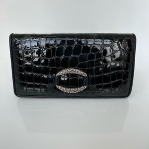 Brighton patent wallet in chain